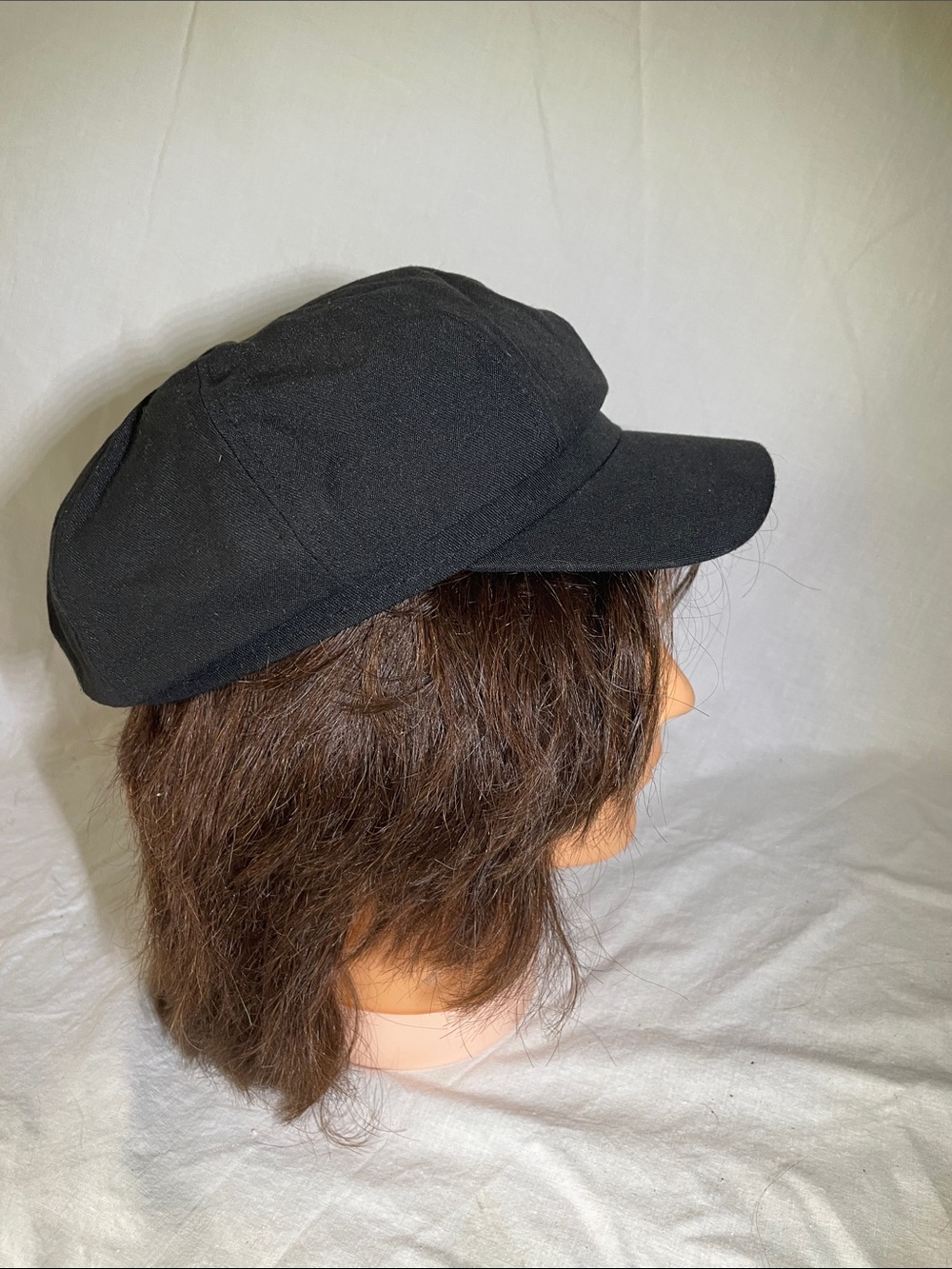 Women's Black Baker Boy Cap